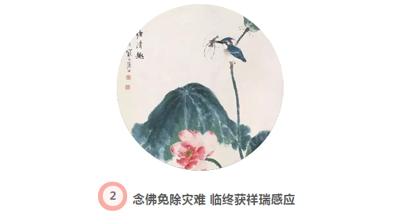 你看，念佛能往生净土，还能免除病苦和灾难！